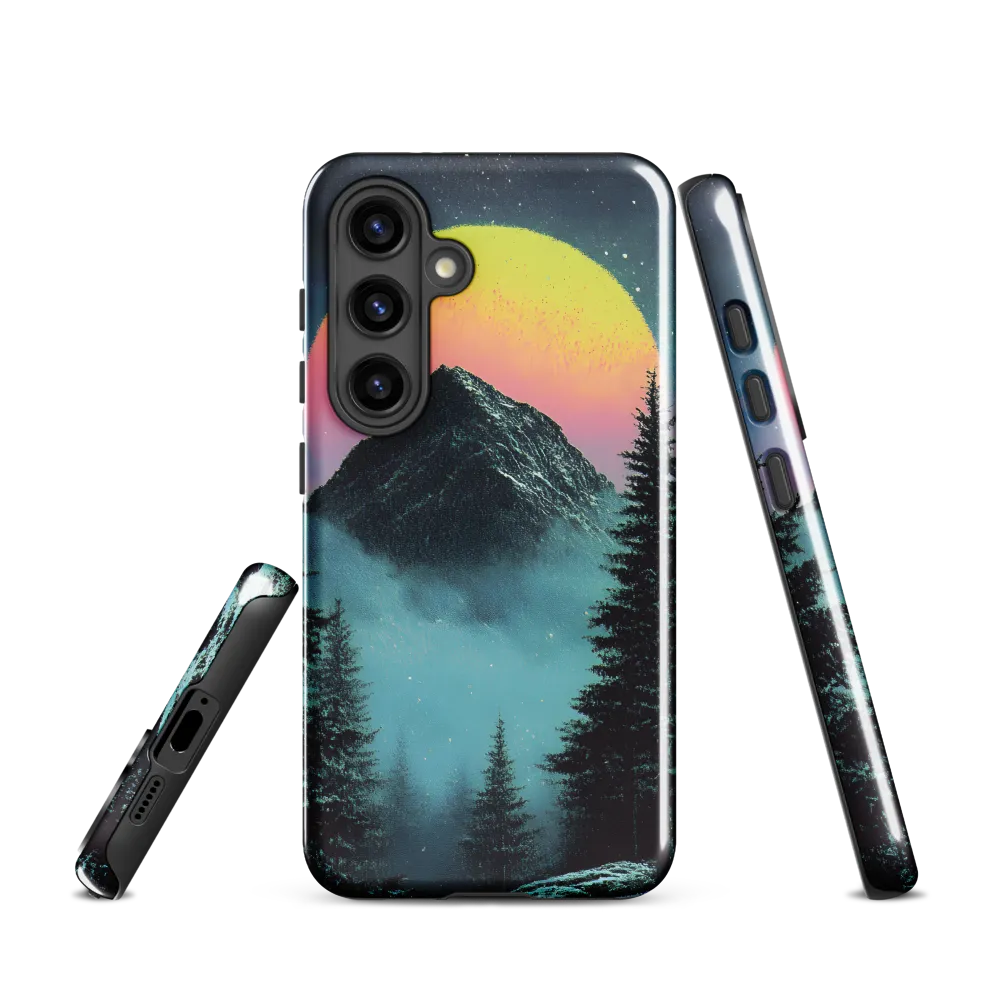 Ethereal Peaks Under Celestial Lights