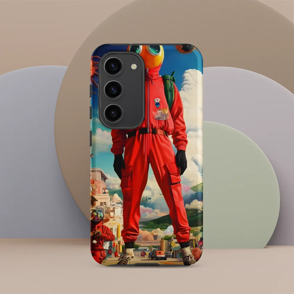 Whimsical Encounter in a Surreal Landscape