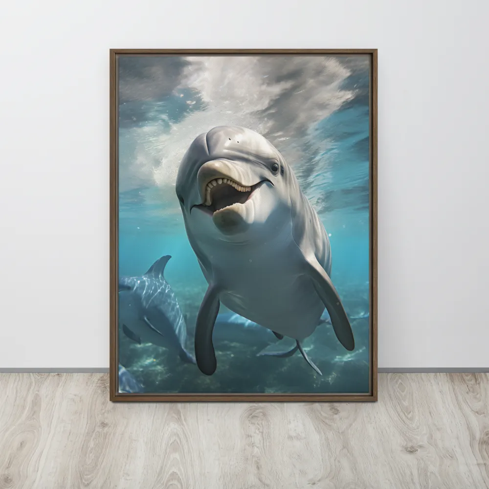 Beneath the Waves: A Dolphin's Dance