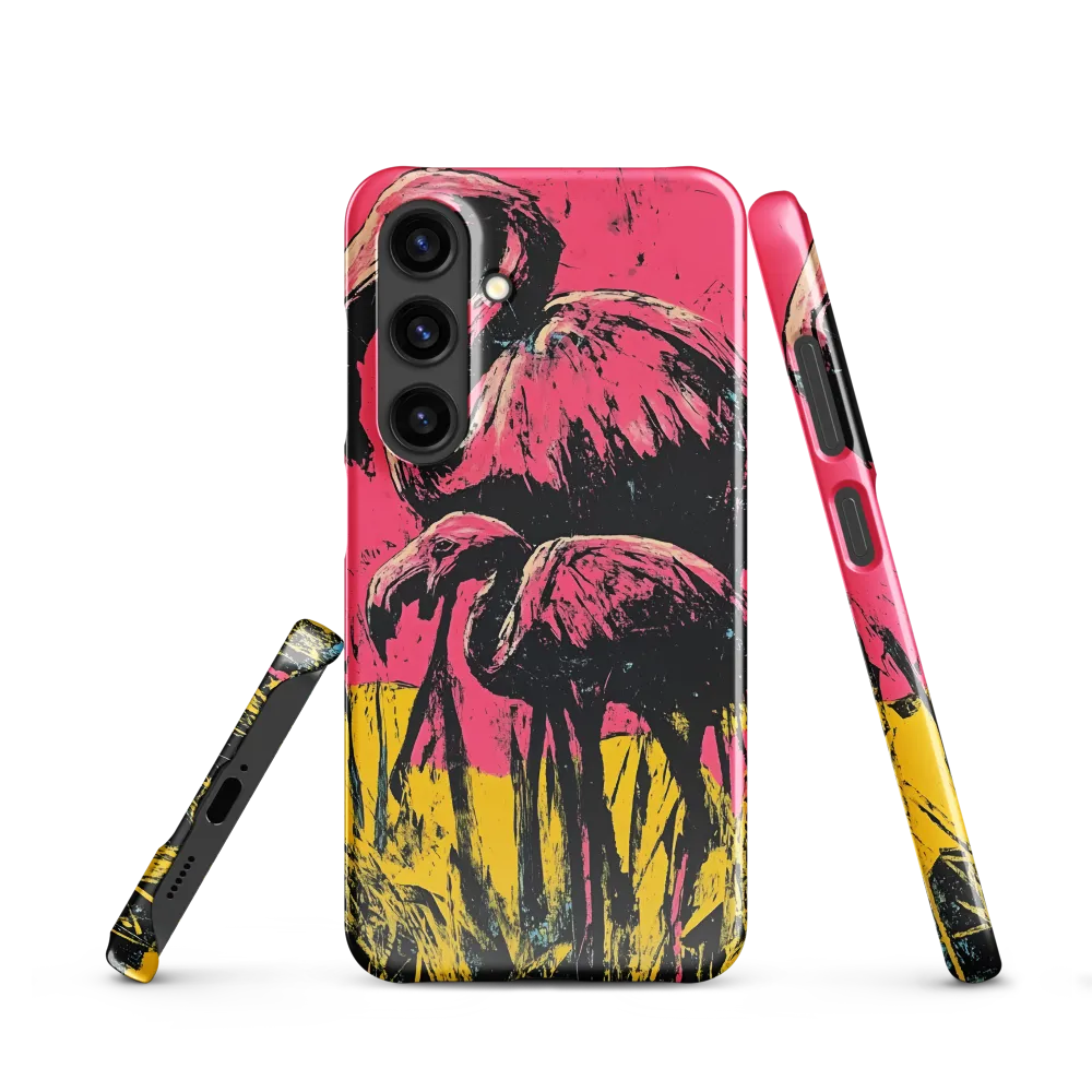 Flamingo Duet: A Pop Art Expression