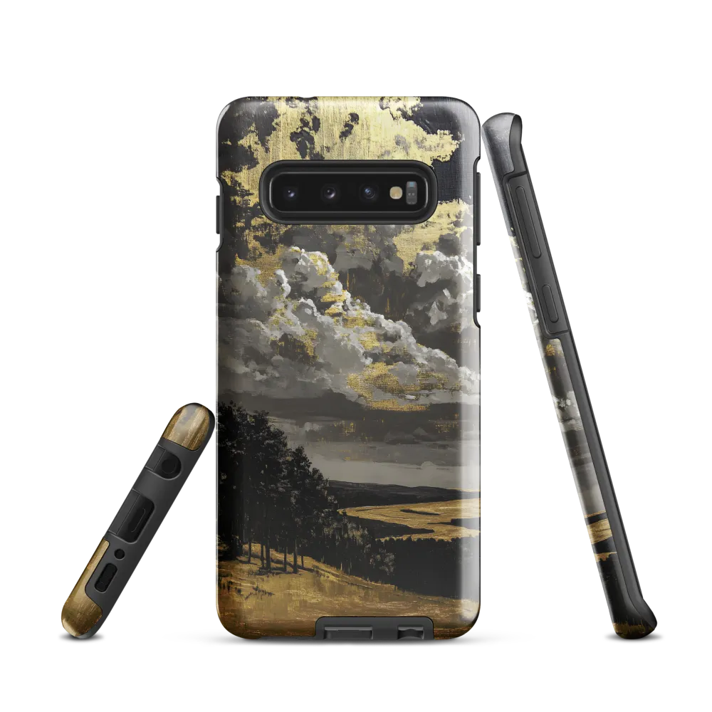 Golden Serenity in a Dramatic Sky