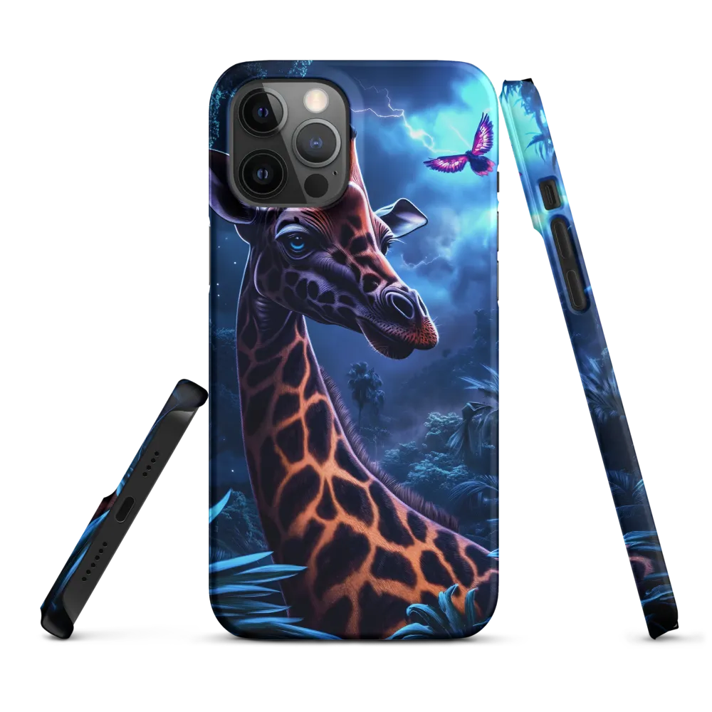 Mystical Giraffe in Twilight Jungle