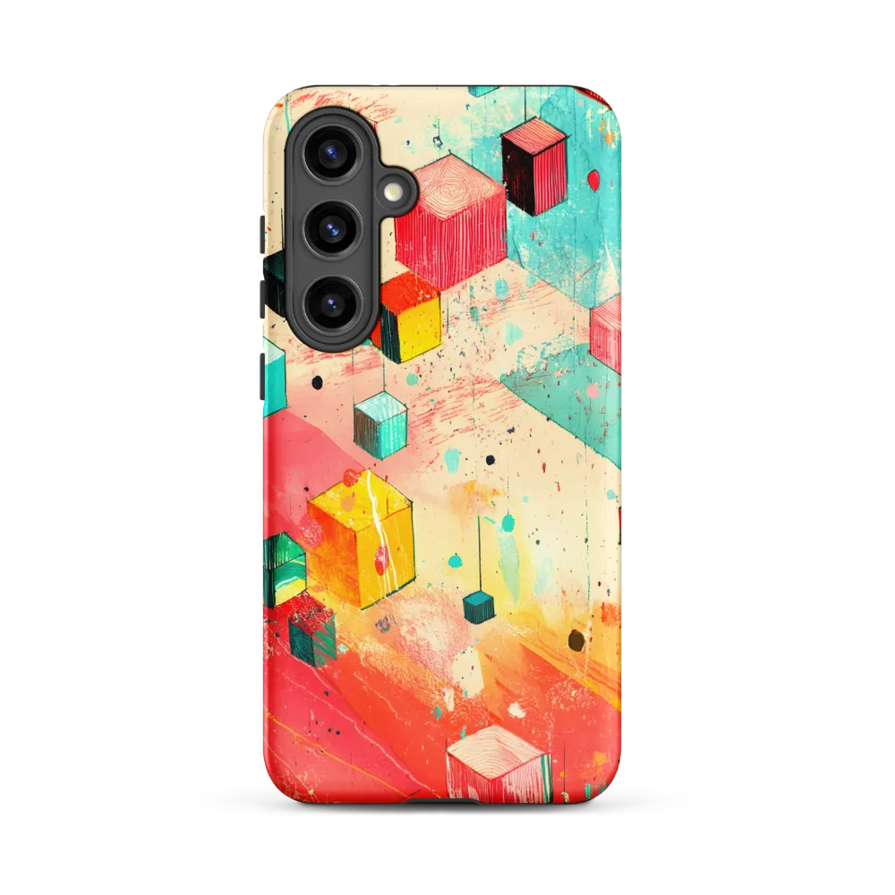 Suspended Cubes in Colorful Abstraction