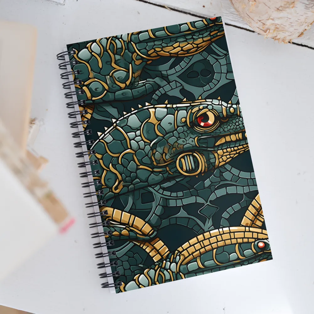 Lizards of Abstraction | Spiral Notebook