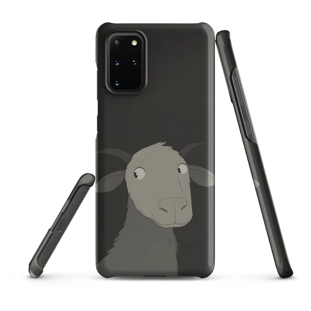 Whimsical Goat in Darkness