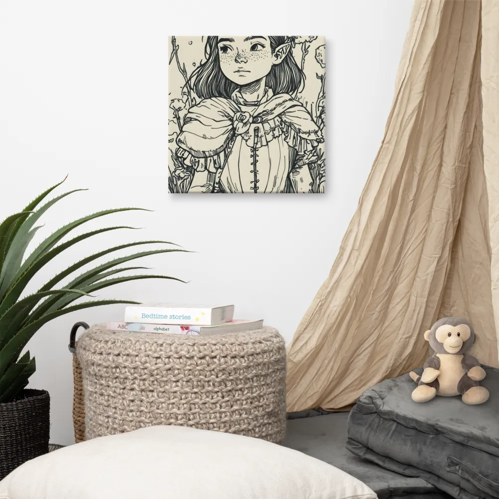 A Young Guardian of Nature | Canvas | 16″×16″