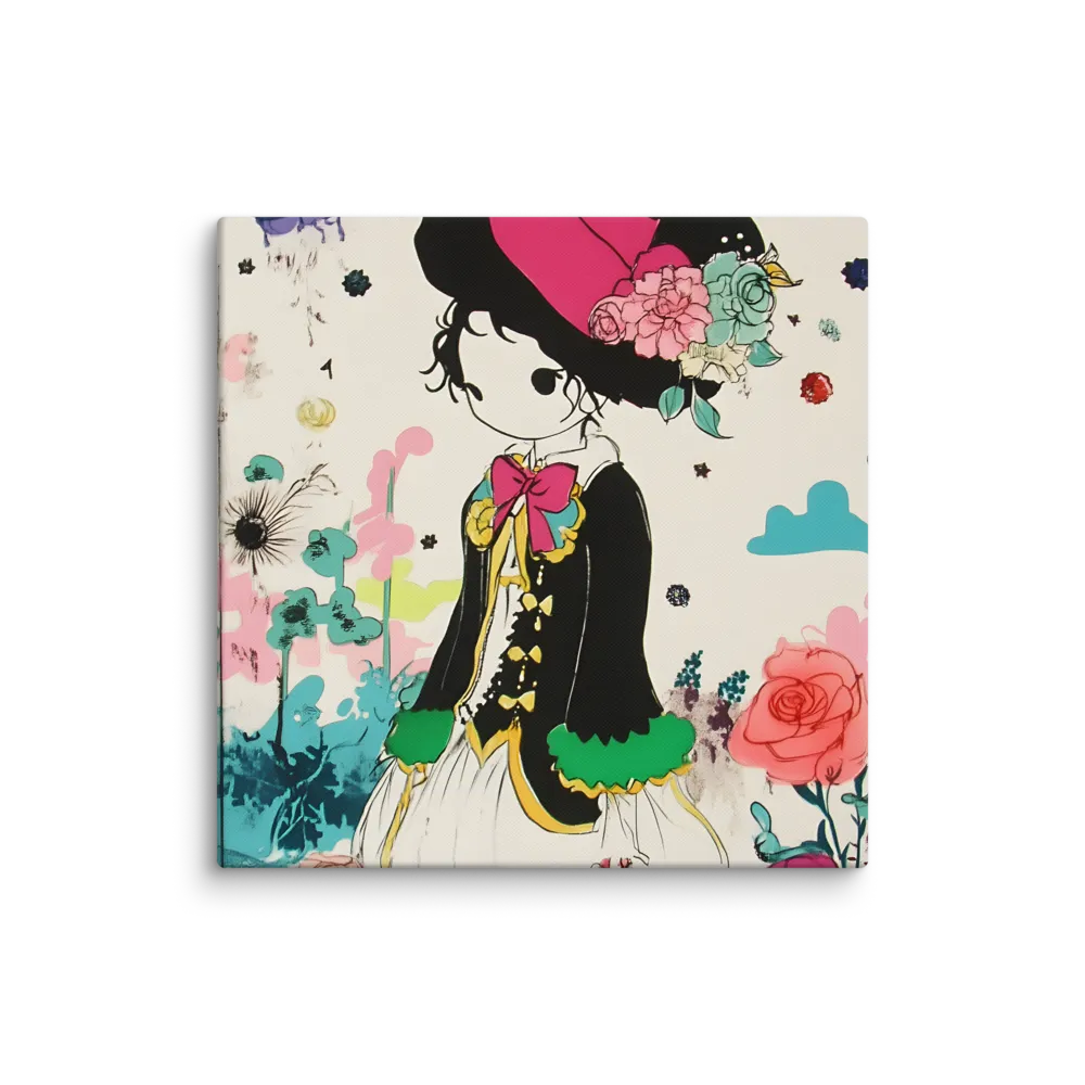 Whimsical Garden Reverie | Canvas | 30″×30″