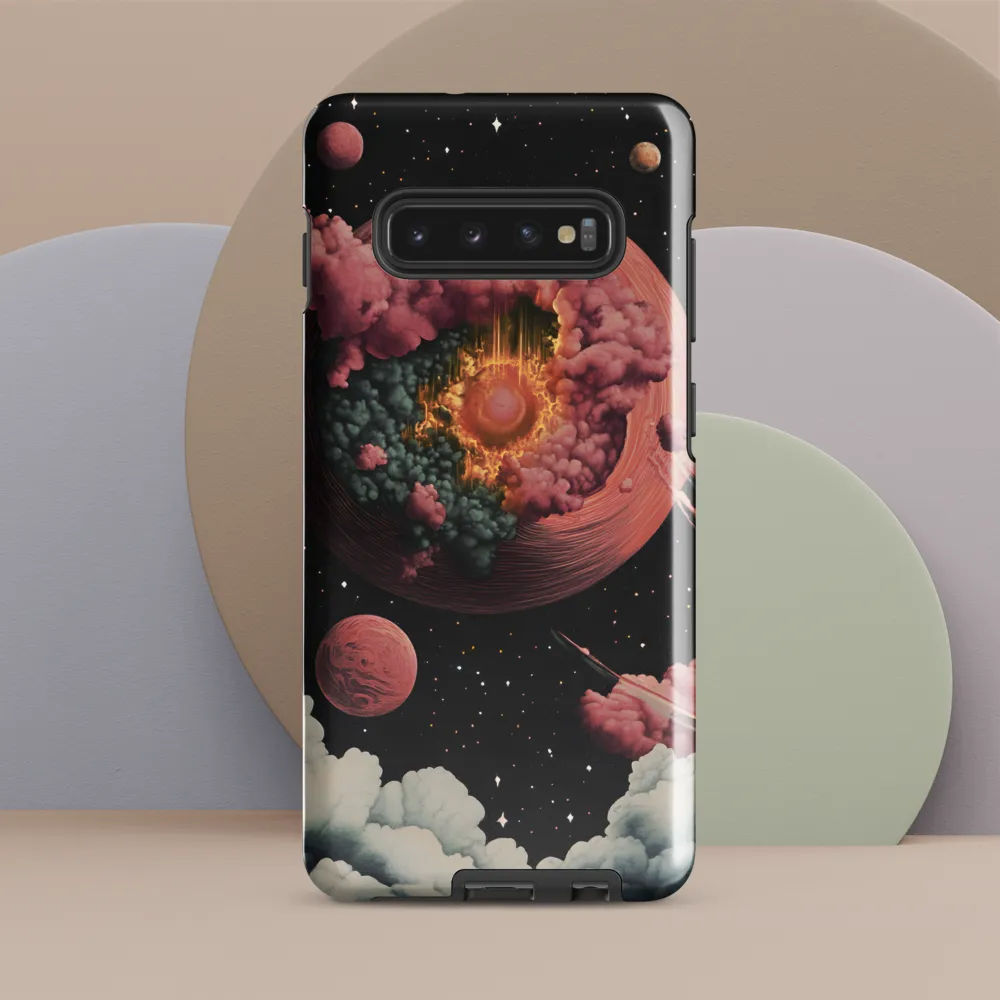 Celestial Explosion | Phone Case |  S10 Plus | Tough Case | Glossy