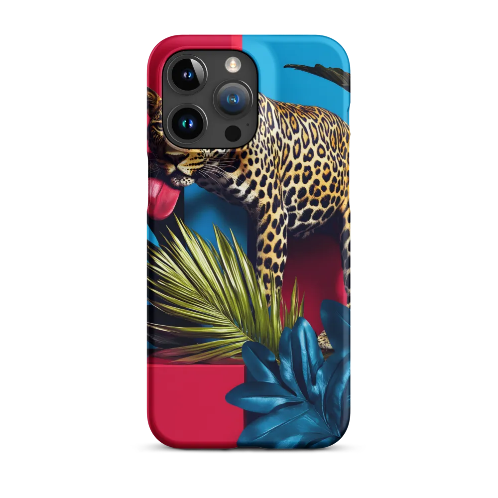 Playful Leopard in Vibrant Paradise