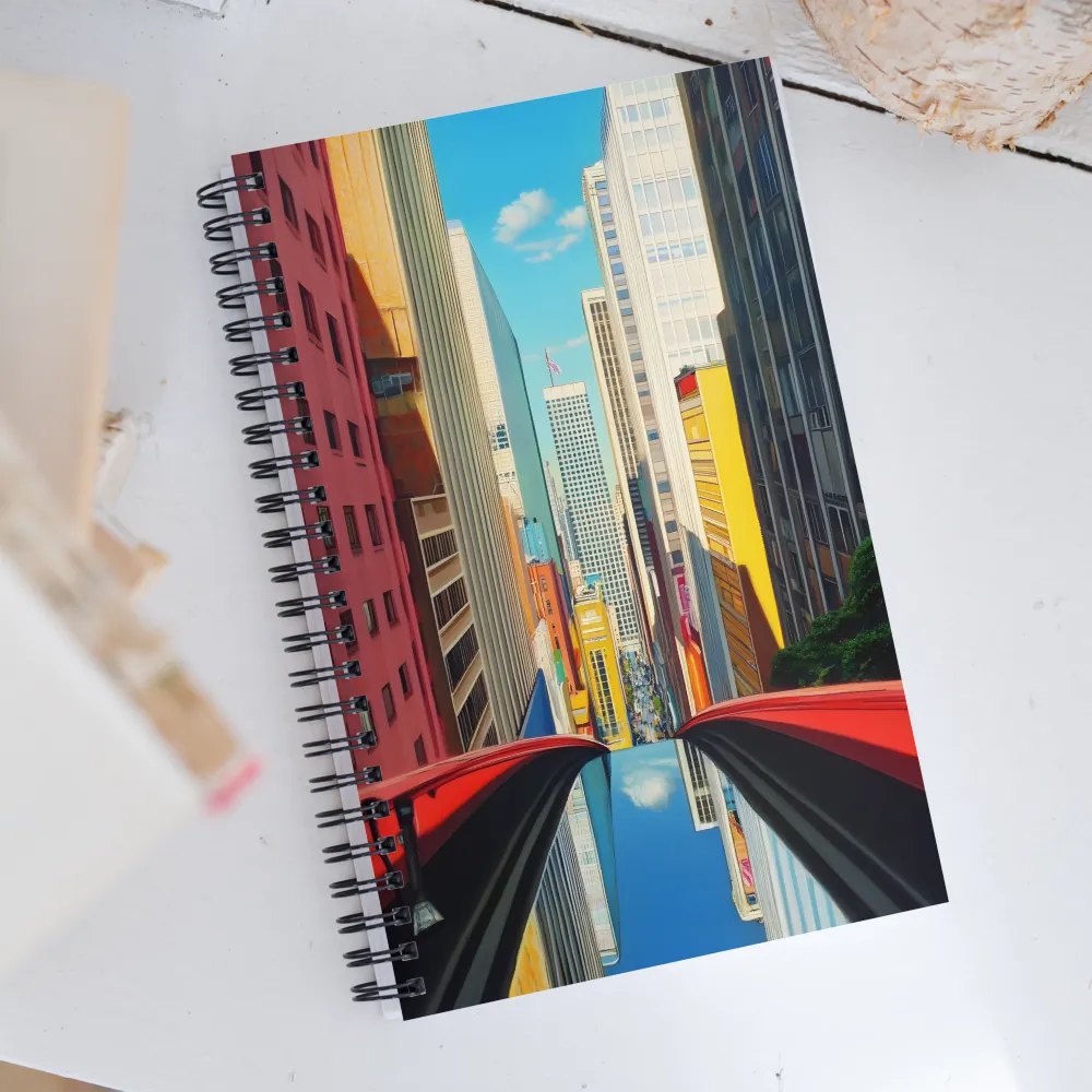 Urban Symphony: A Hyperrealistic Perspective | Spiral Notebook