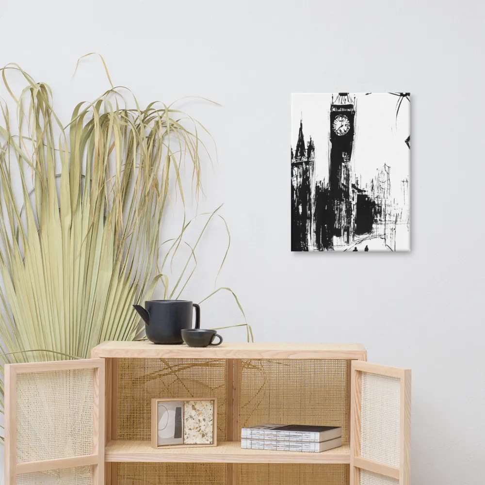 Clock Tower in Motion | Canvas | 18″×24″