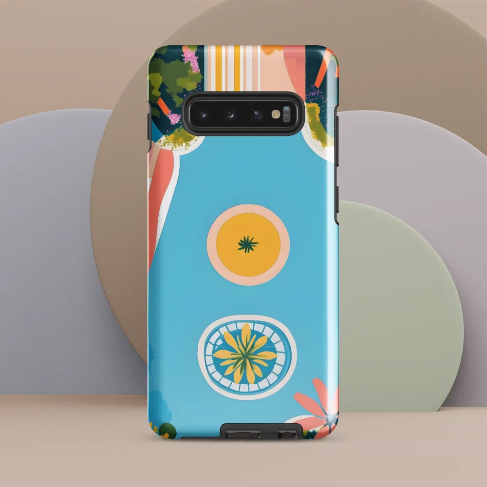 Harmony in Color: An Aerial Garden Perspective | Phone Case |  S10 Plus | Tough Case | Glossy