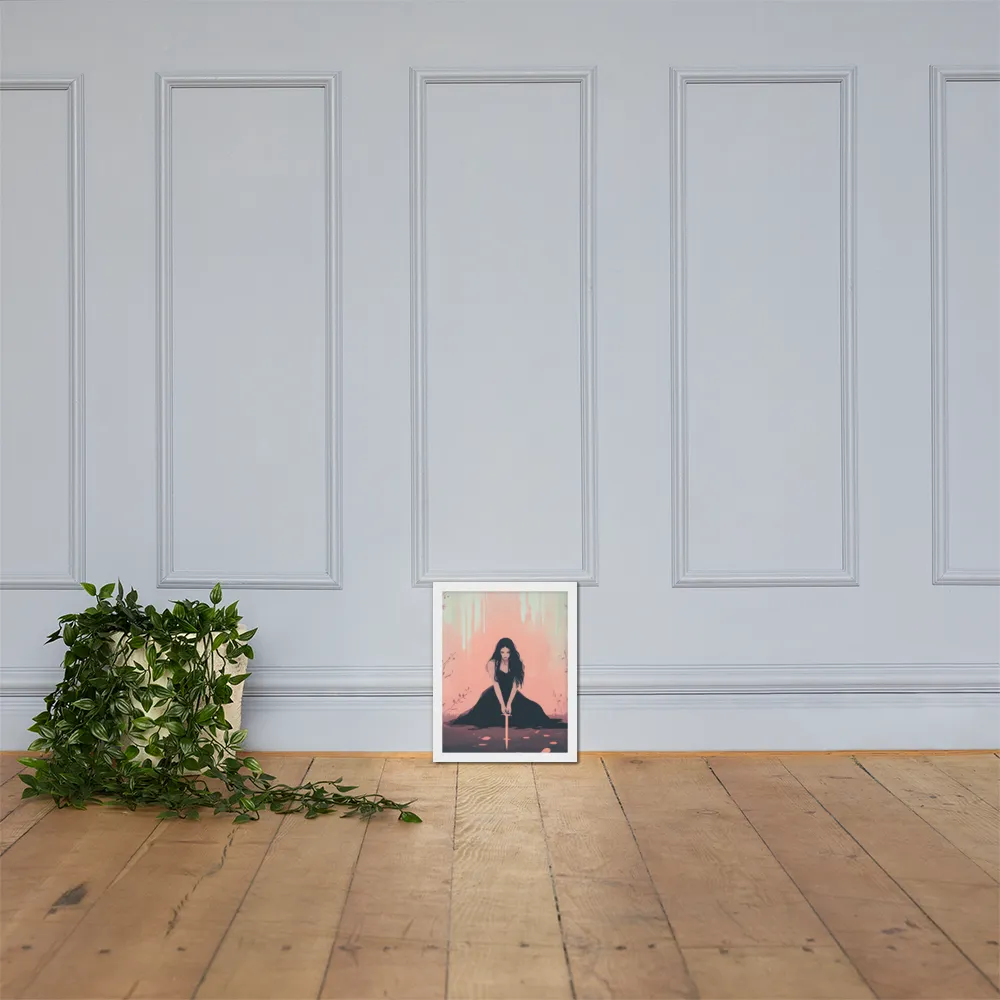 The Guardian of Solitude | Poster with White Frame | 11″×14″