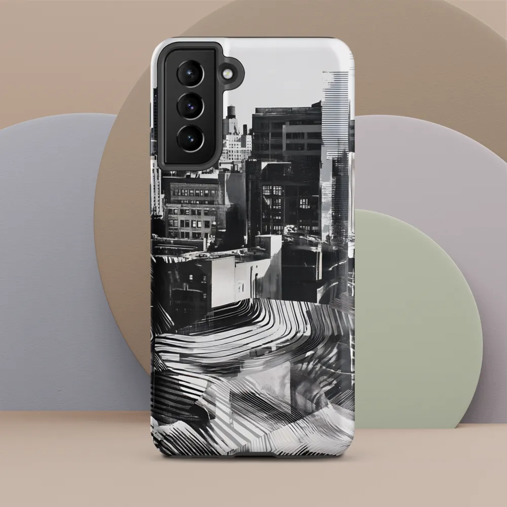 Urban Rhythm in Black and White | Phone Case |  S21 Plus | Tough Case | Matte