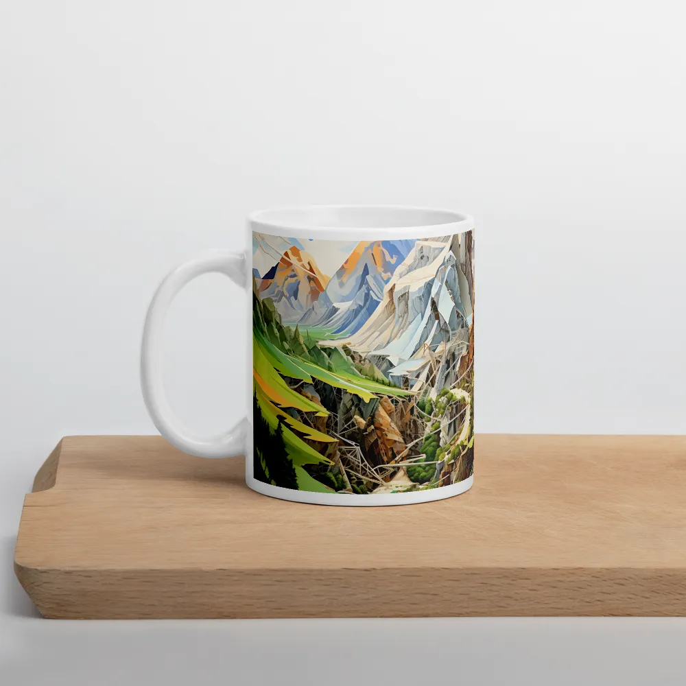 Geometric Symphony of Nature | Mug with White inside | 11 oz