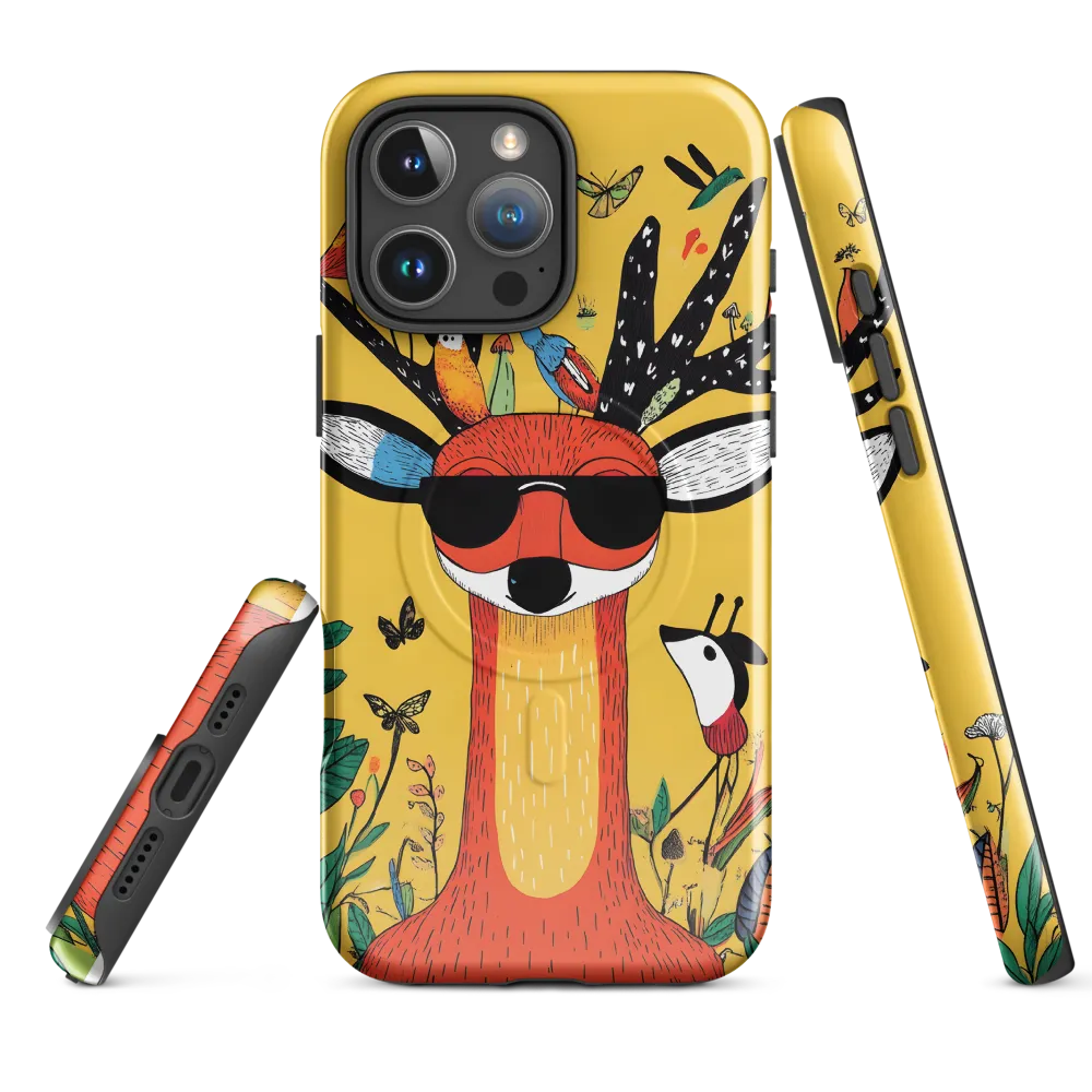 Playful Deer with Sunglasses
