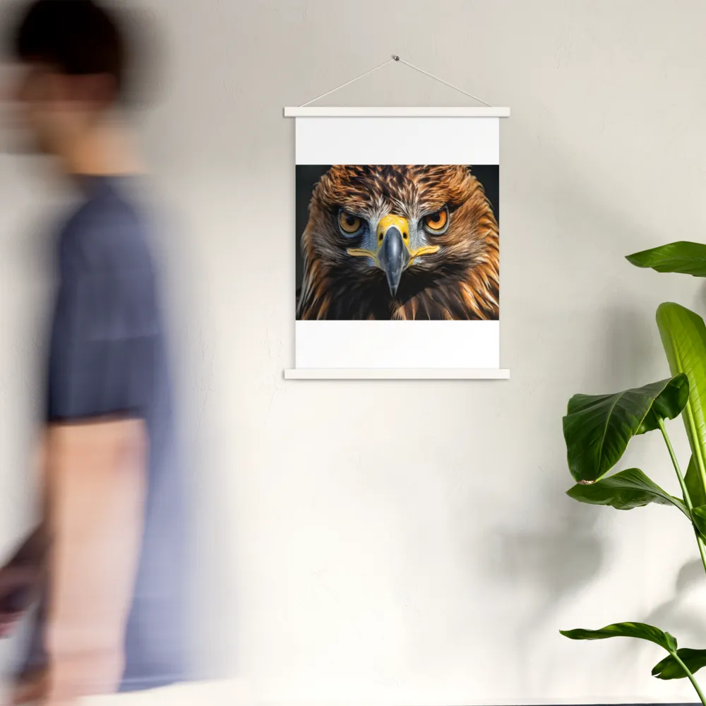 The Intensity of the Eagle | Poster With White Wood Hanger | 18″×24″