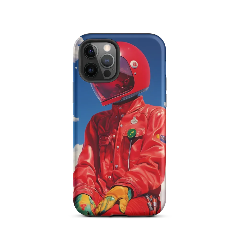 Astronaut in Crimson | Phone Case |  12 Pro | Tough Case | Matte