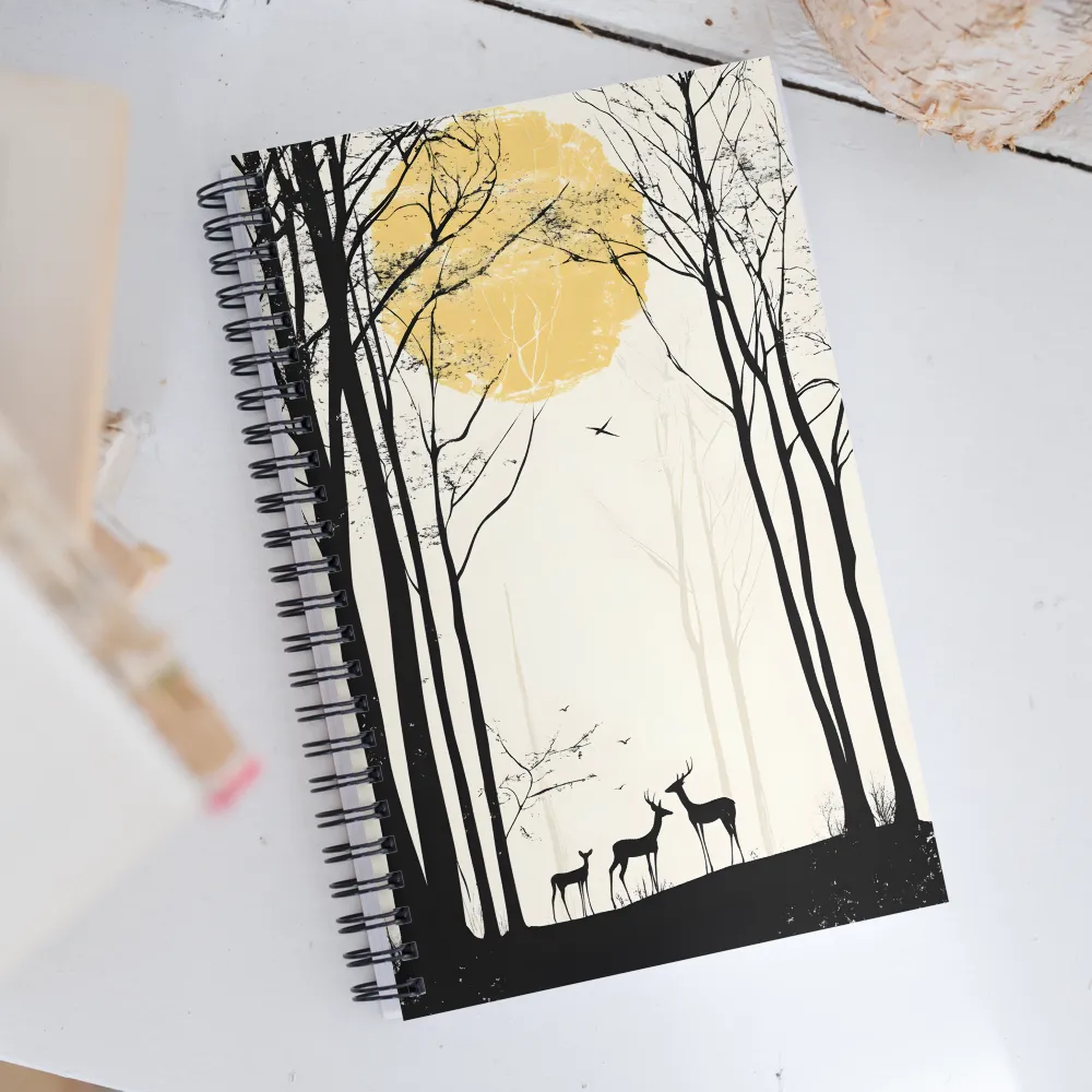 Silhouetted Serenity | Spiral Notebook