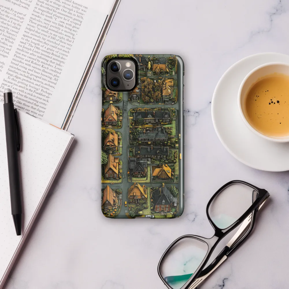 Aerial Serenity: The Charm of Suburban Life | Phone Case |  11 Pro Max | Snap Case | Glossy