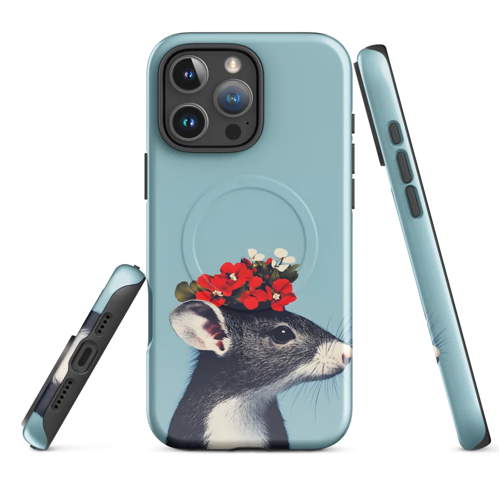 Whimsical Flora: A Mouse's Floral Crown