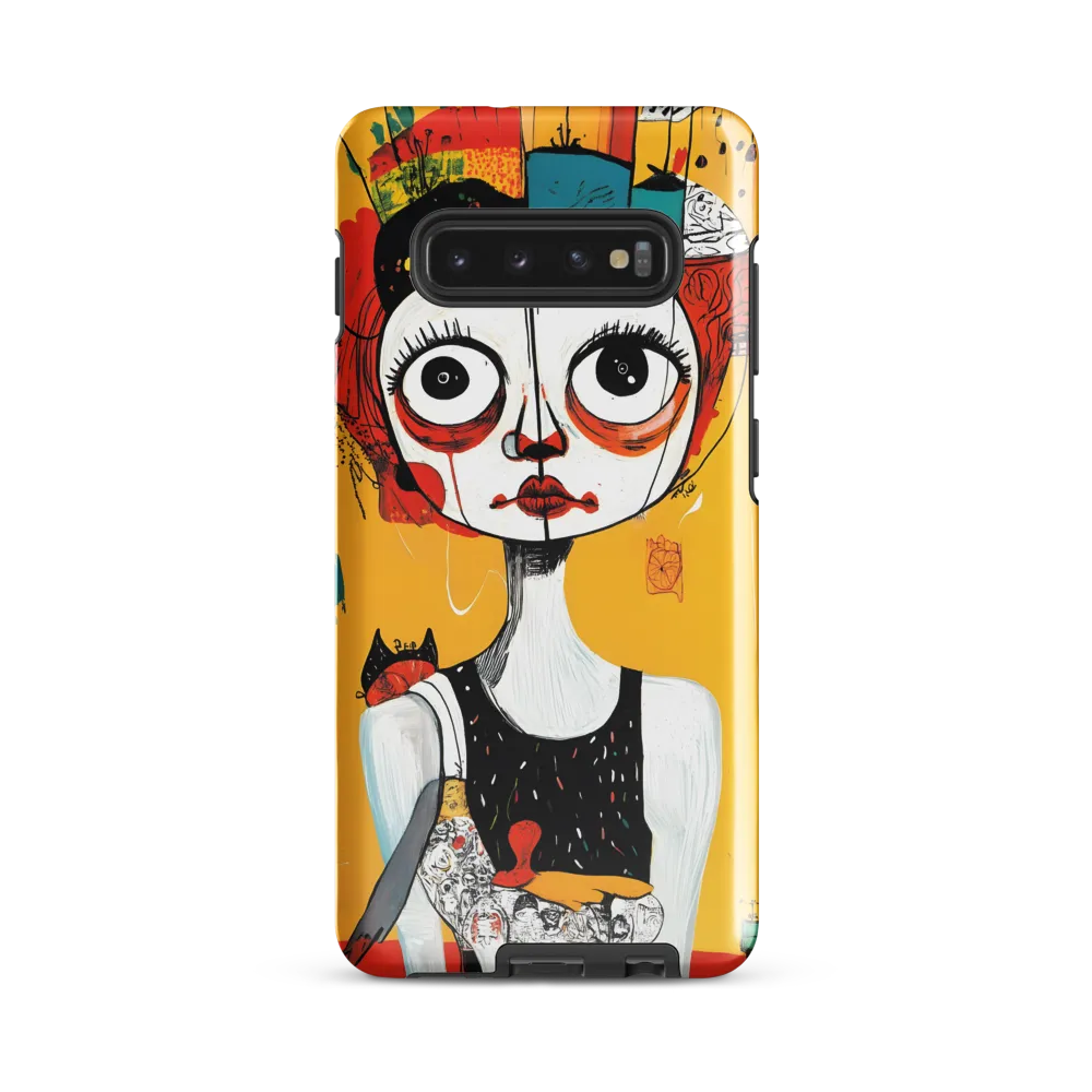 Whimsical Reflections: A Surreal Portrait | Phone Case |  S10 Plus | Tough Case | Glossy