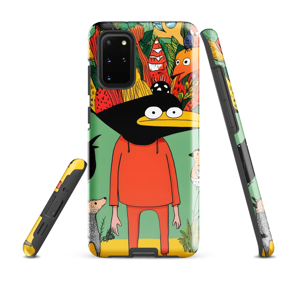 Whimsical Encounter in a Colorful Jungle