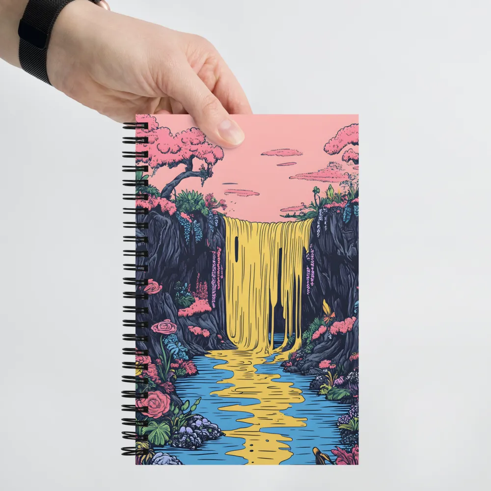 Ethereal Cascade of Blossoms | Spiral Notebook