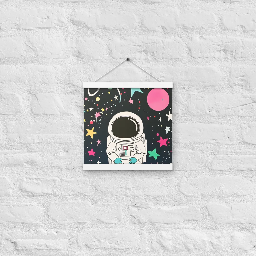 Cosmic Dreamer | Poster With White Wood Hanger | 12″×12″