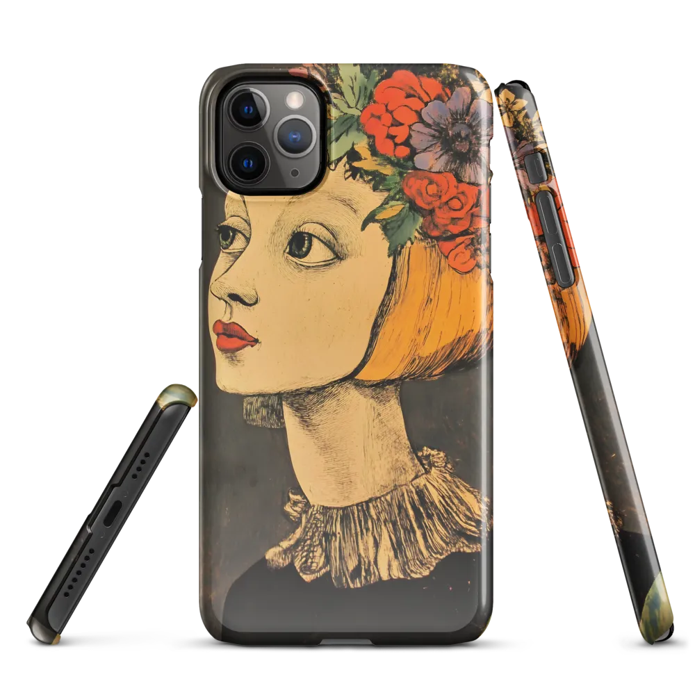 Whimsical Floral Crown | Phone Case |  11 Pro Max | Snap Case | Glossy