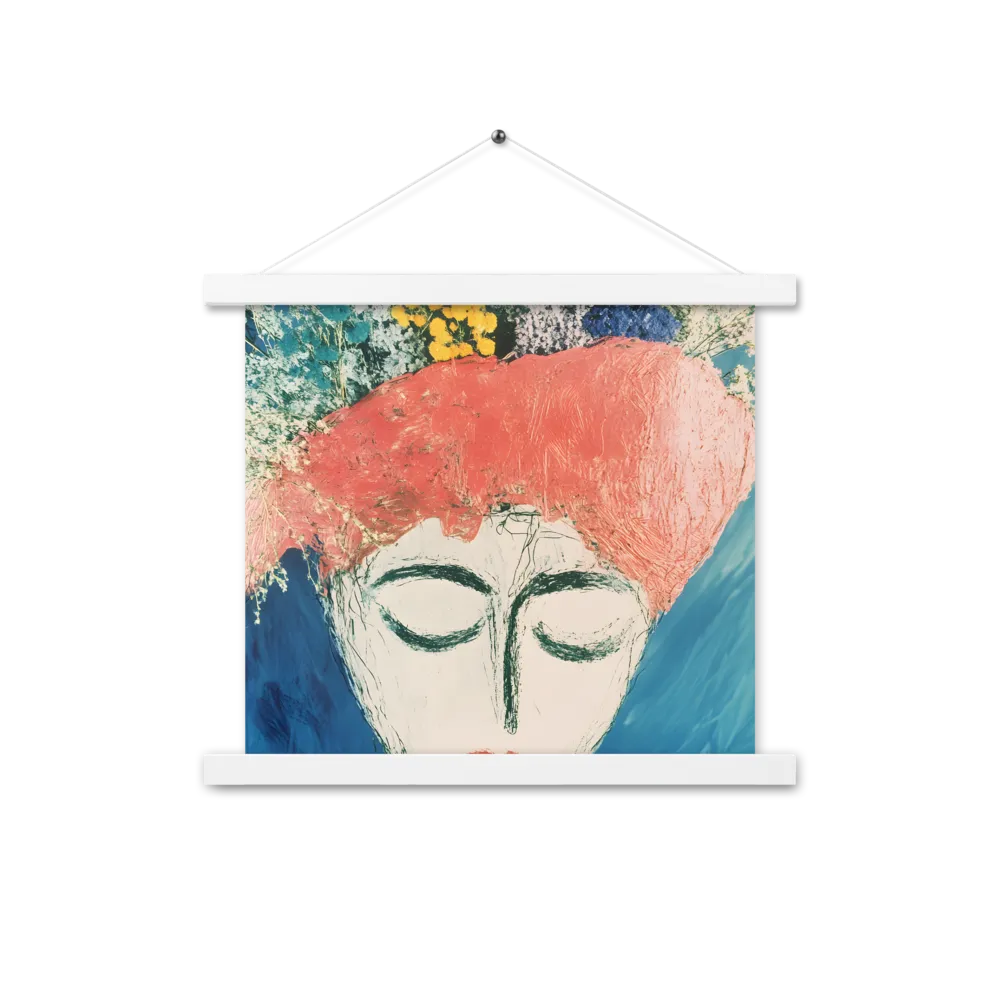 Serenity in Bloom | Poster With White Wood Hanger | 14″×14″