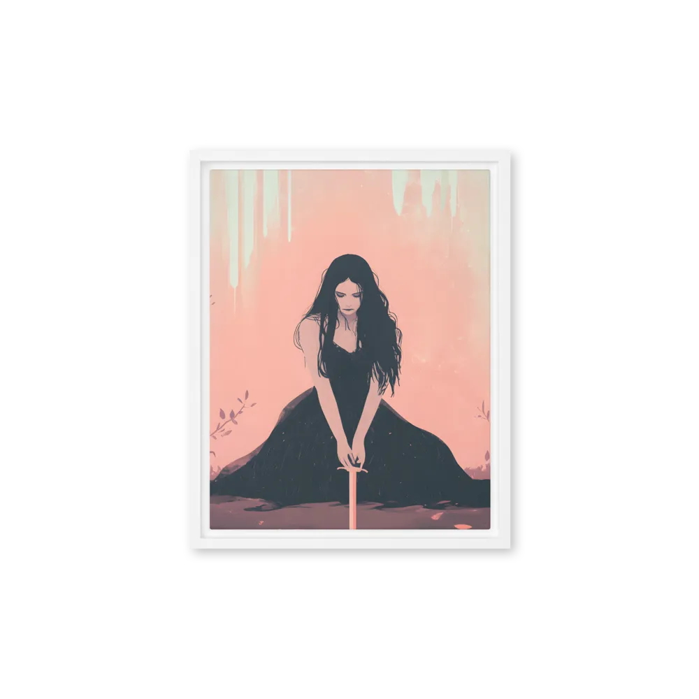 The Guardian of Solitude | Canvas with White Frame | 11″×14″