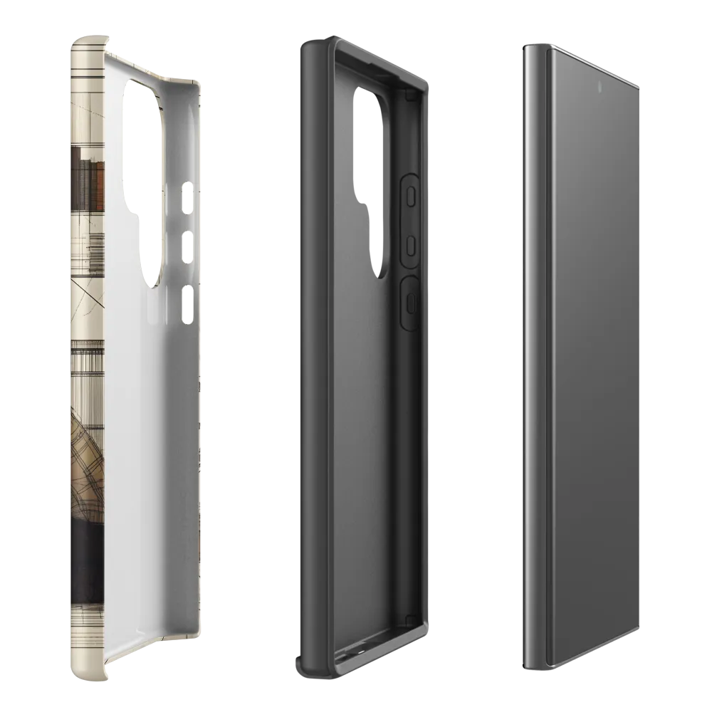 Quiet Reflections in Line | Phone Case |  S23 Ultra | Tough Case | Matte