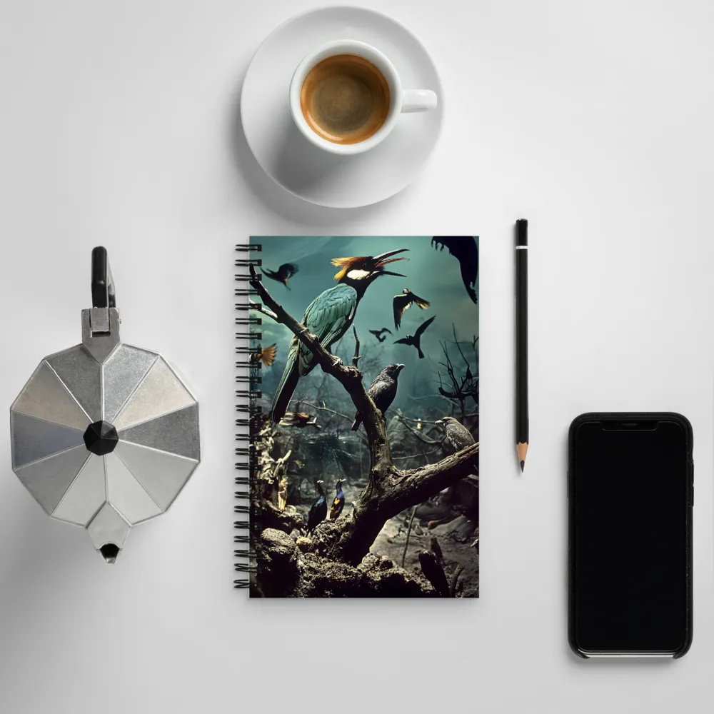 Whispers of the Avian Realm | Spiral Notebook