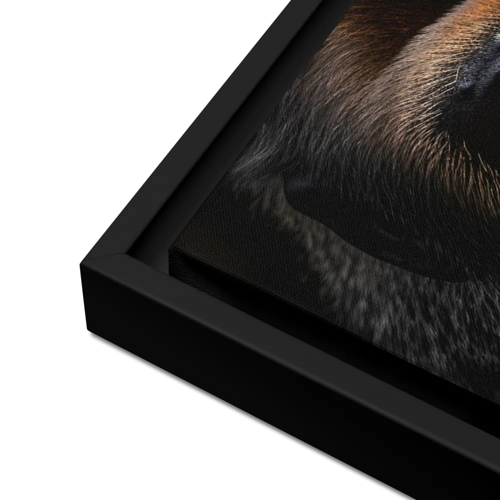 Majestic Gaze | Canvas with Black Frame | 18″×24″