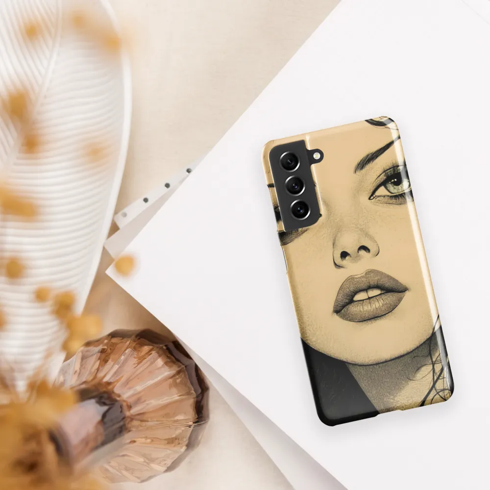 Enigmatic Gaze | Phone Case |  S21 | Snap Case | Glossy
