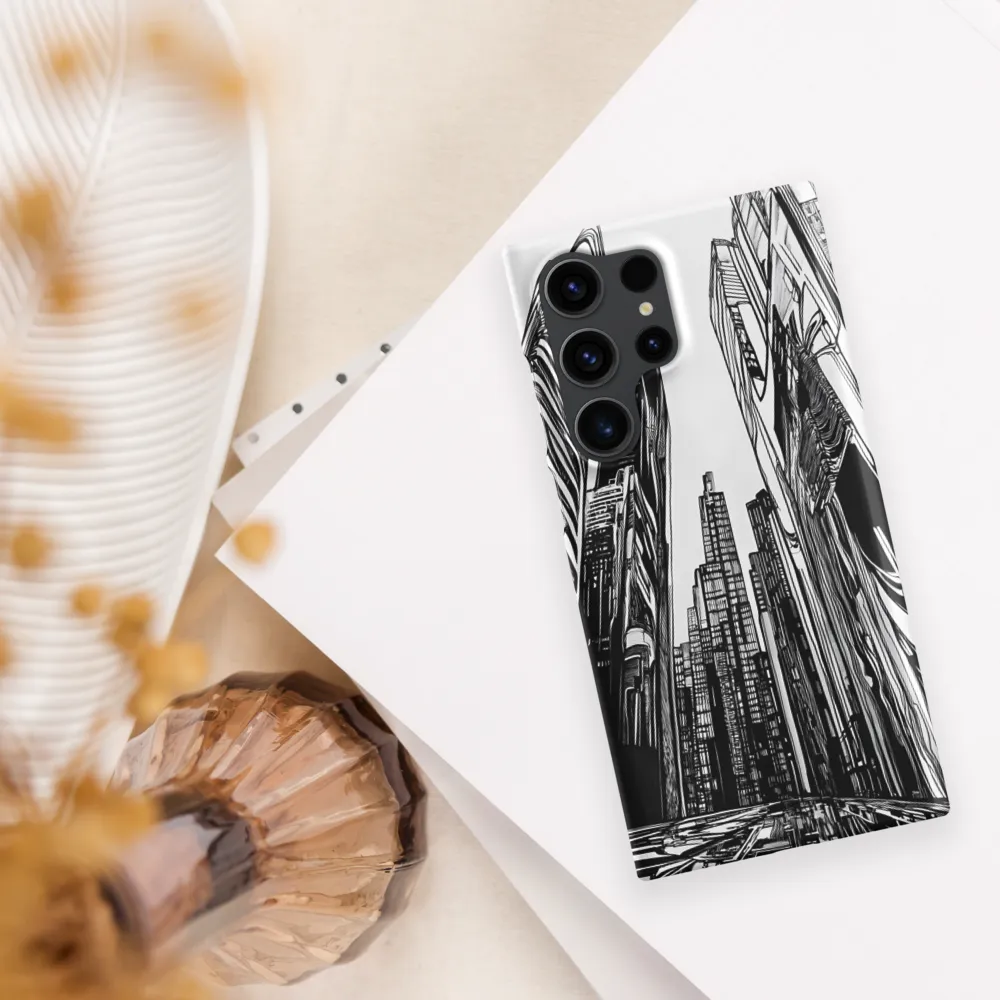 Urban Echoes: A Line Art Journey