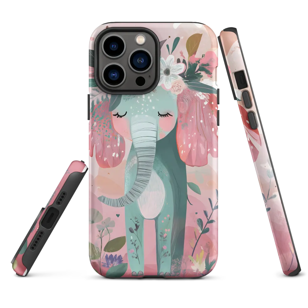 Whimsical Elephant in Bloom