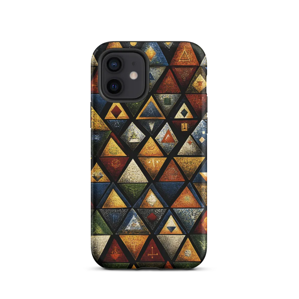 Dynamic Triangular Harmony | Phone Case |  12 | Tough Case | Matte