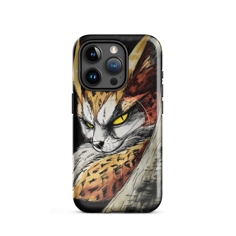 Fierce Gaze of the Wild Cat