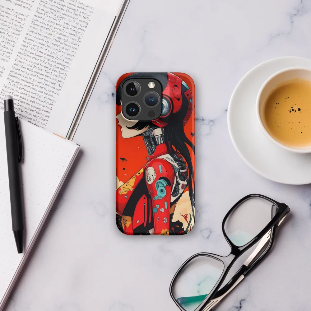Ethereal Mechanica: A Cyberpunk Portrait | Phone Case |  16 Pro | Snap Case | Matte