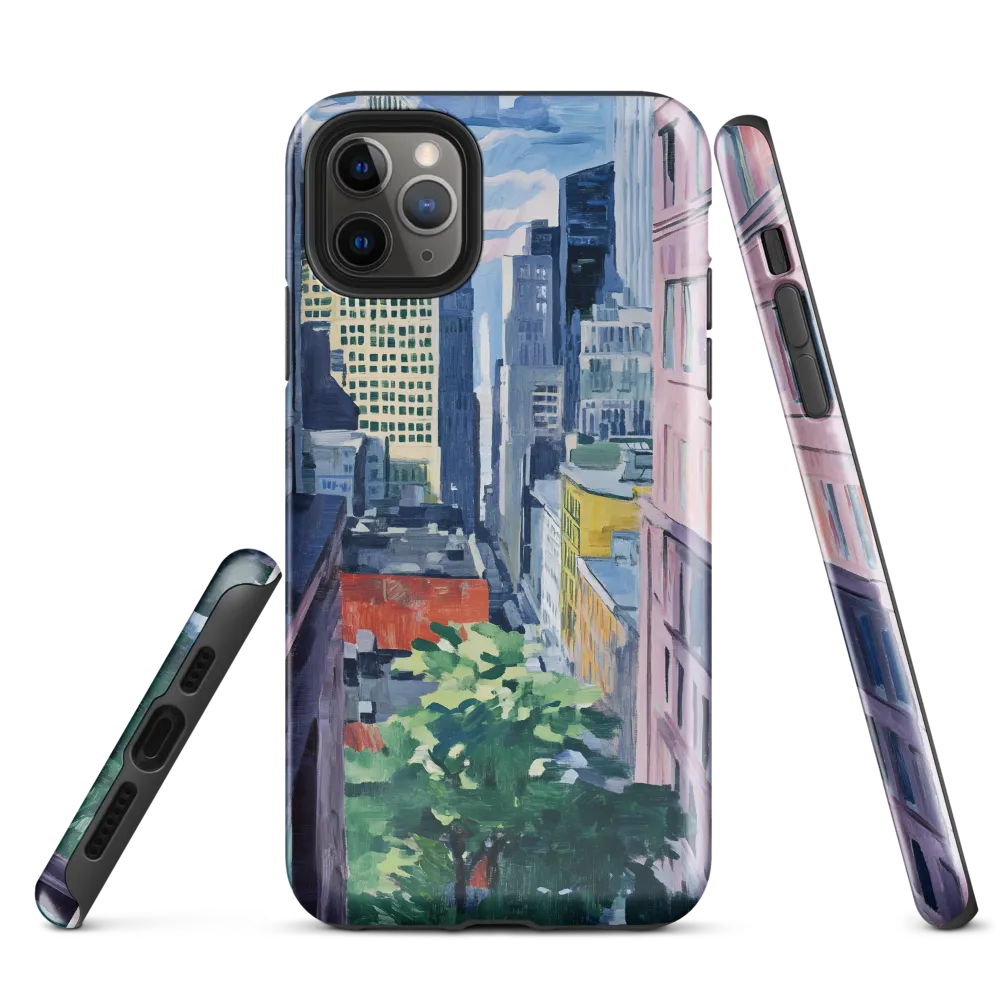 Urban Symphony: A Cityscape in Color | Phone Case |  11 Pro Max | Tough Case | Glossy