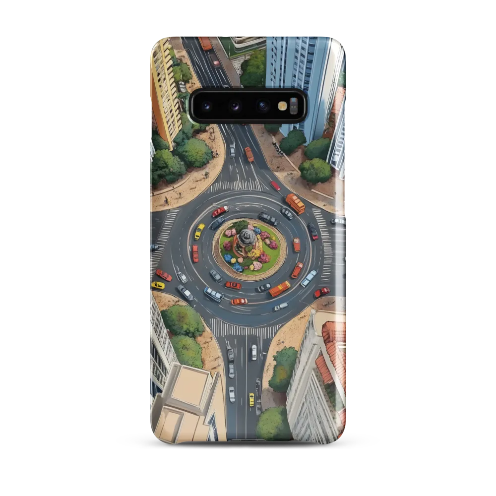 Urban Symphony: Aerial Vision of City Life | Phone Case |  S10 Plus | Snap Case | Glossy