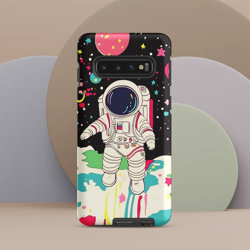 Neon Drift — Astronaut on a Pastel Moon