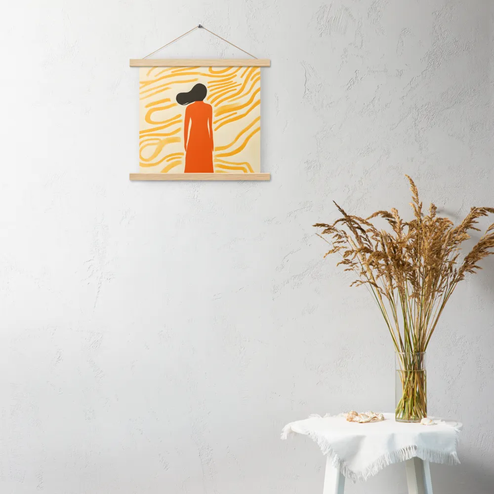 Connection to Serenity | Poster With Oak Wood Hanger | 14″×14″