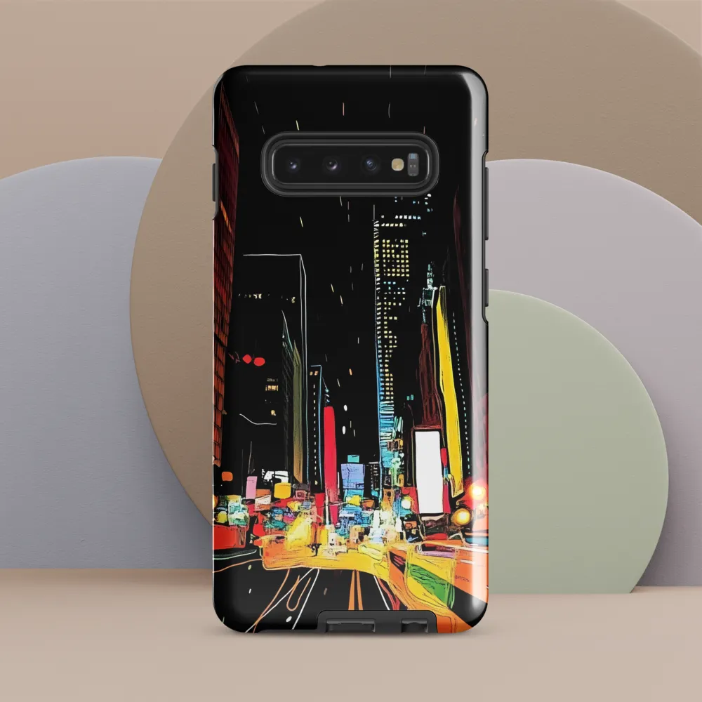 Neon Pulse of the City | Phone Case |  S10 Plus | Tough Case | Glossy