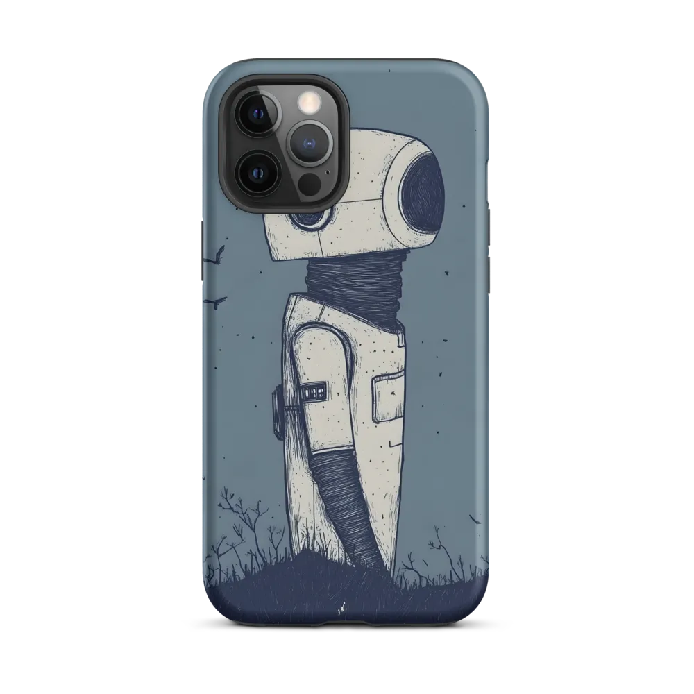 Contemplative Robot in a Barren Landscape