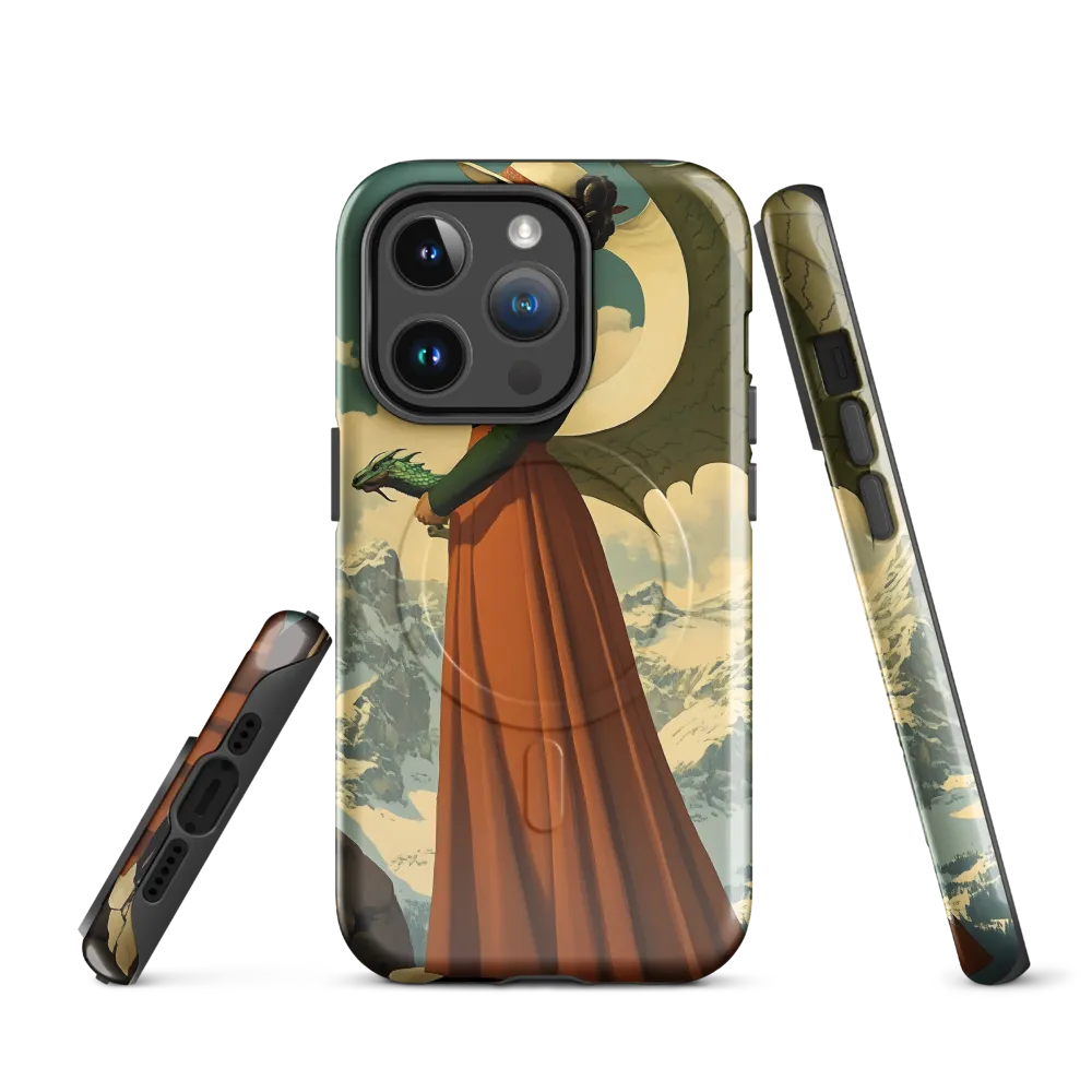 Mystic Harmony: The Dragon Keeper | Phone Case |  14 Pro | MagSafe® Tough Case | Glossy