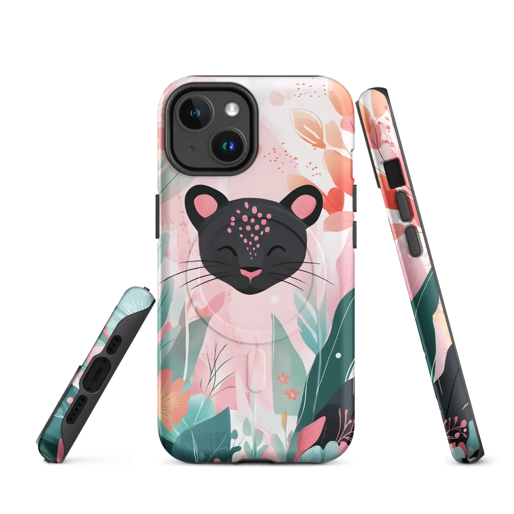 Whimsical Panther in Bloom