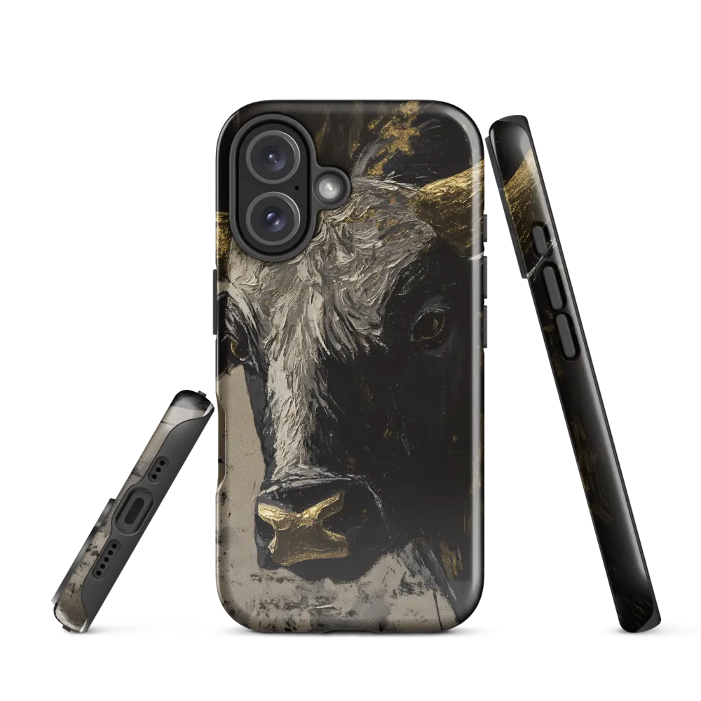 Majestic Bull: The Power in Black and Gold